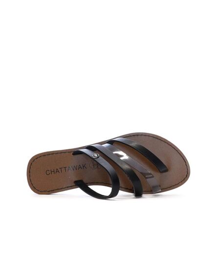 Sandales noir femme chattawak roxanne