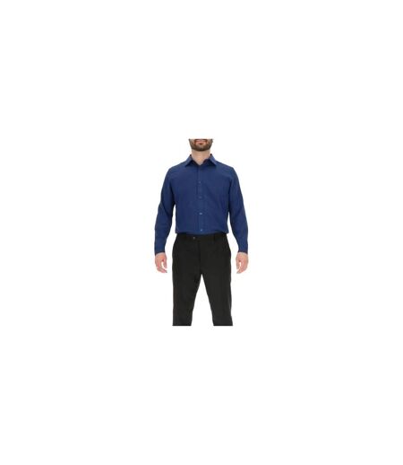 Mens Oxford Long-sleeved Shirt Navy Scotch And Soda