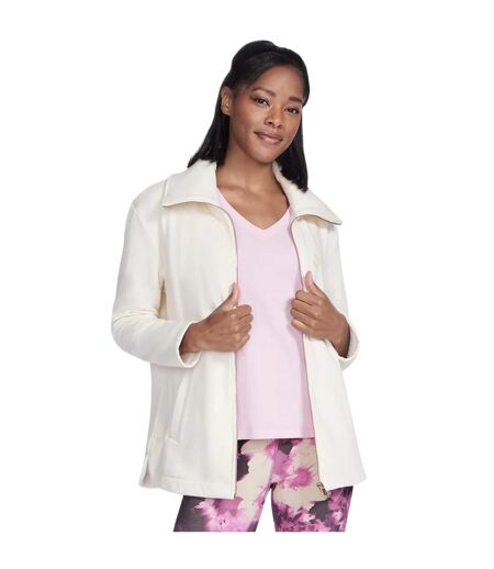 Womens/ladies Go Snuggle Jacket Off White Skechers