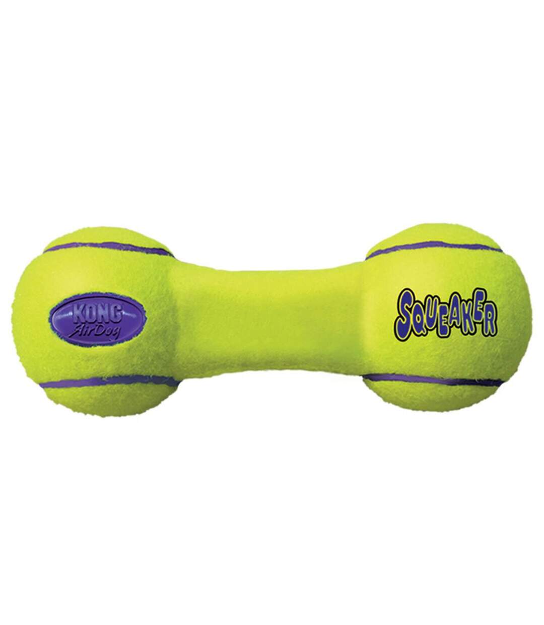 Airdog dumbbell dog squeak toy 7in yellow/blue KONG-1