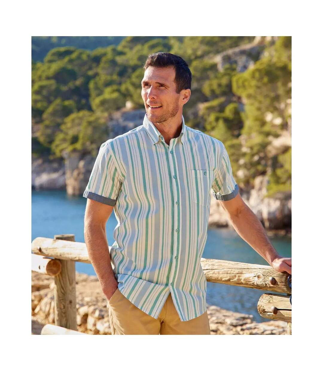 Chemise homme écru Atlas For Men-4