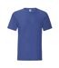 T-shirt manches courtes iconic homme bleu roi chiné Fruit of the Loom