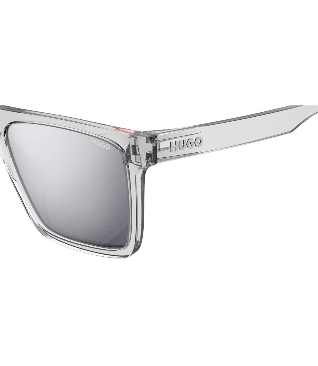 Mens Rectangle Sunglasses One Size Crystal Hugo-4