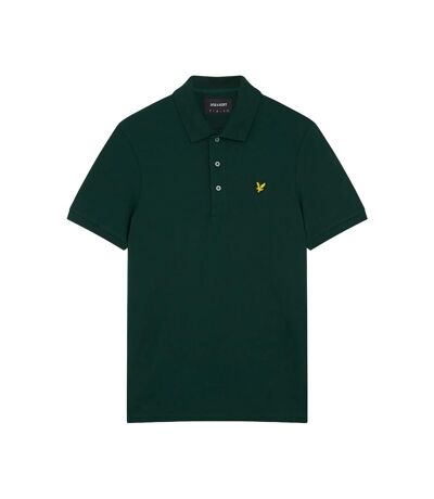 Mens plain polo shirt dark green Lyle & Scott