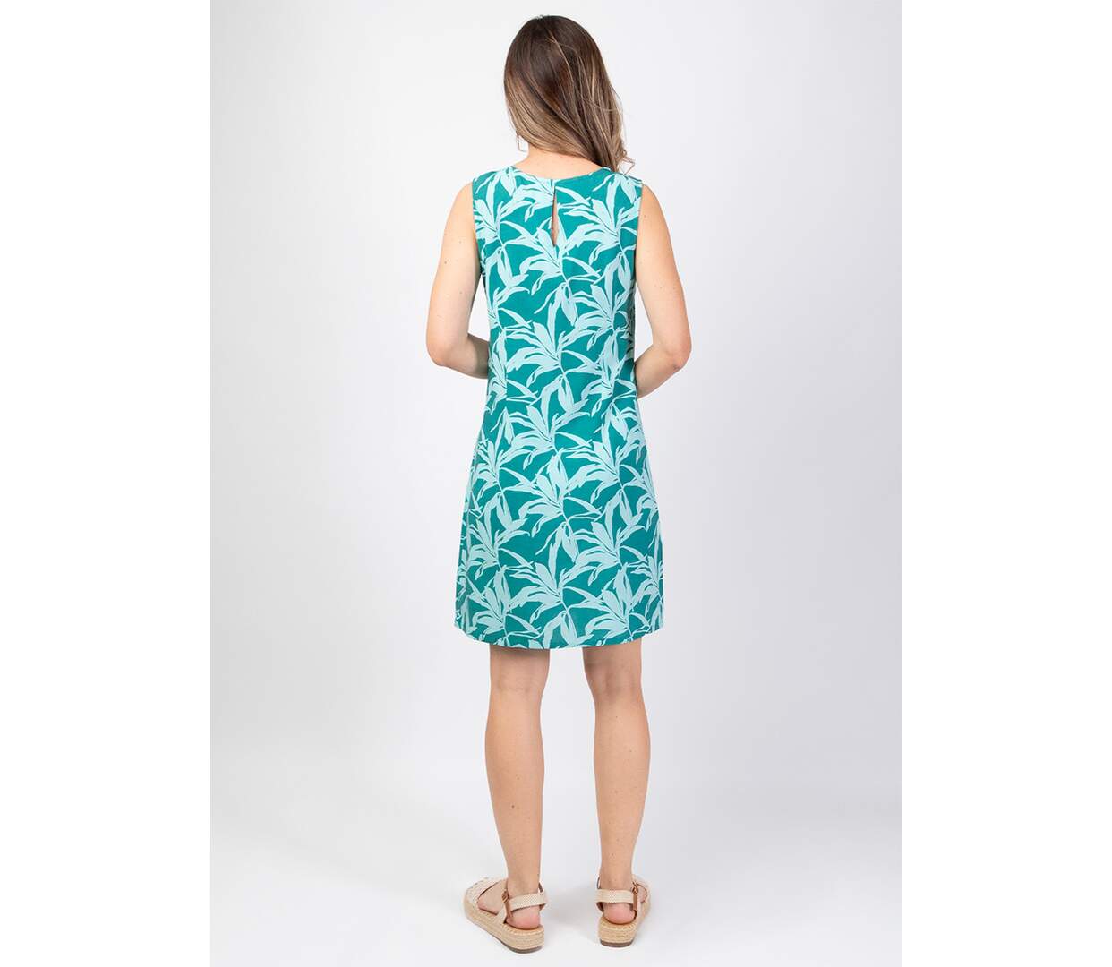 Robe courte femme en coton CHRISTINA imprimé estival Coton Du Monde-4