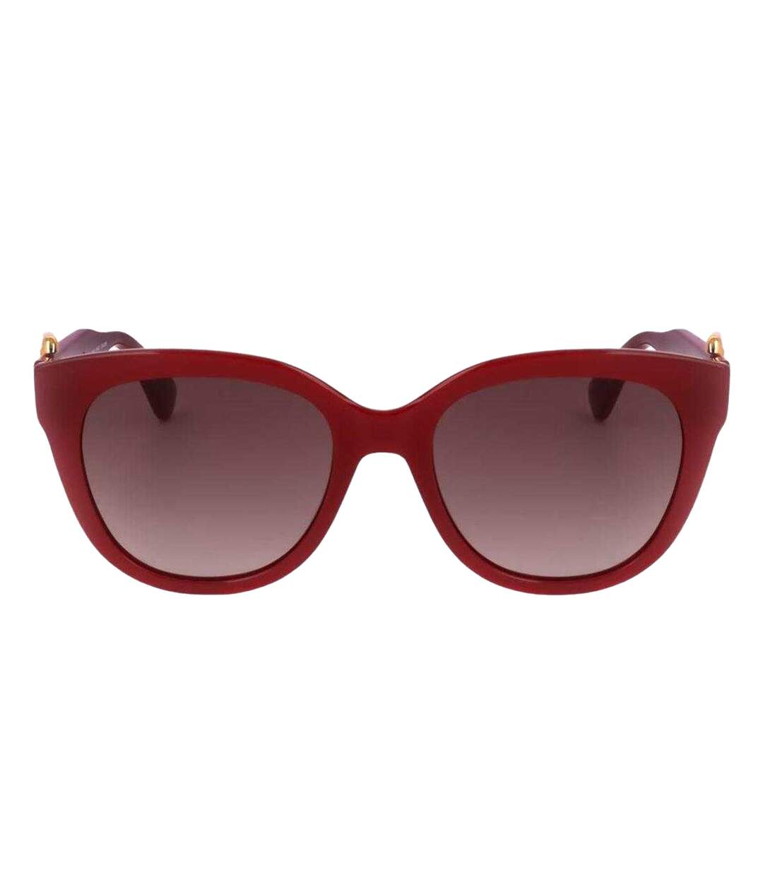 Lunettes De Soleil Motif/style Boucle Femme Taille Unique Rouge Marron Moschino-2