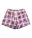 Mens Checkered Swim Shorts Red Replay-1