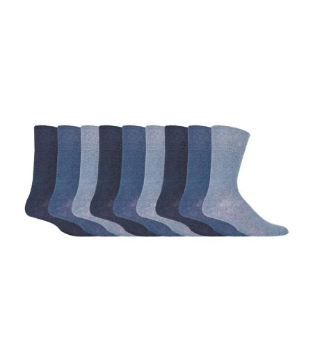 Gentle Grip - 9 Paires Homme Chaussettes Coton Diabétique