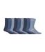 Gentle Grip - 9 Paires Homme Chaussettes Coton Diabétique-1
