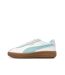 Baskets blanches/turquoise femme puma club klassika-1