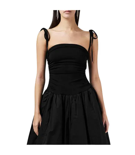 Robe Mi-longue Alexa Femme Noir AmyLynn