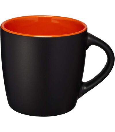 Riviera ceramic mug 8.4 x 8.8 cm solid black/orange Bullet