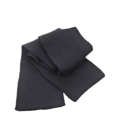 Result Winter Essentials Classic Knitted Heavy Scarf (Charcoal) (One Size) - UTRW9950