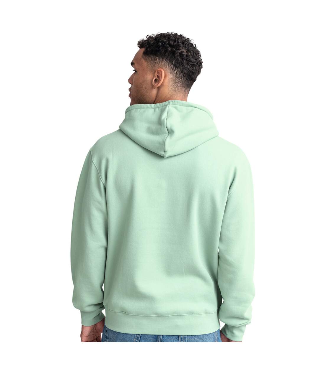 Sweat À Capuche Motif/style Uni Authentic Homme Eucalyptus Russell-2