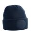 Bonnet Unisexe À Écusson Pour Adultes Bleu Marine Beechfield-1