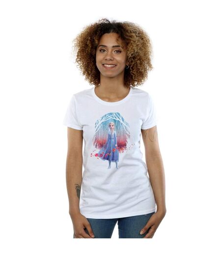 Disney Femme/Les femmes Frozen 2 Elsa Find The Way - T-shirt en coton (Blanc) - UTBI21629