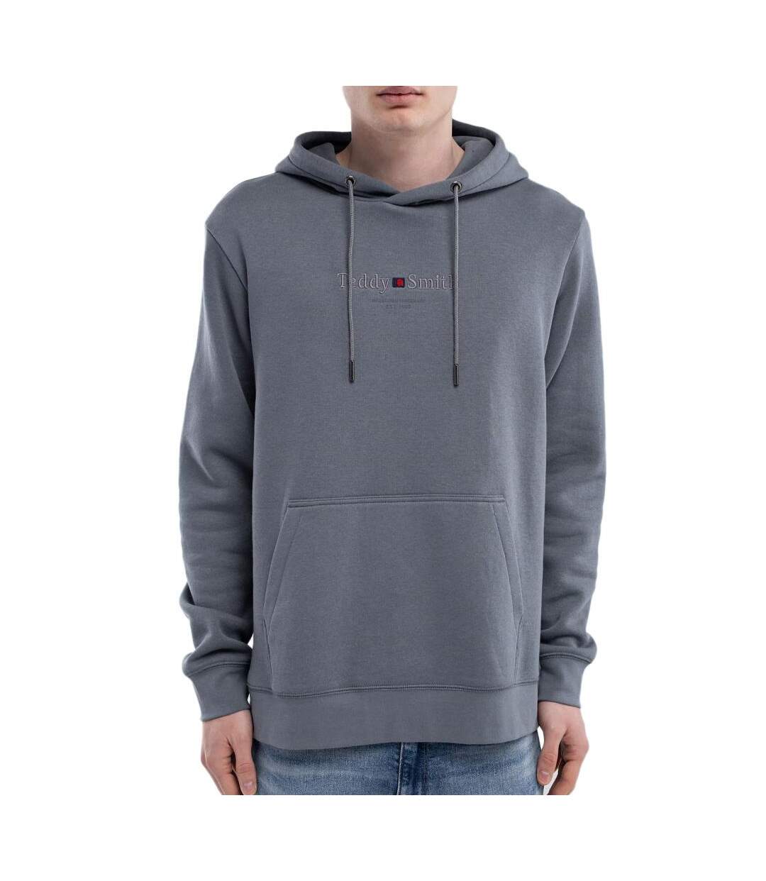 Sweat à capuche gris foncé homme teddy smith jim - 3xl-1