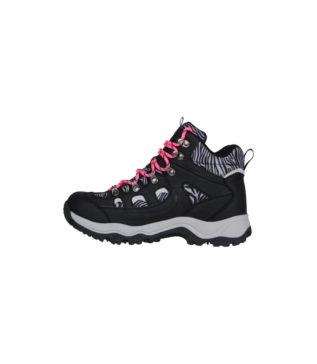 Bottes Motif/style Imprimé Zèbre Adventurer Femme Rose Vif Mountain Warehouse-3