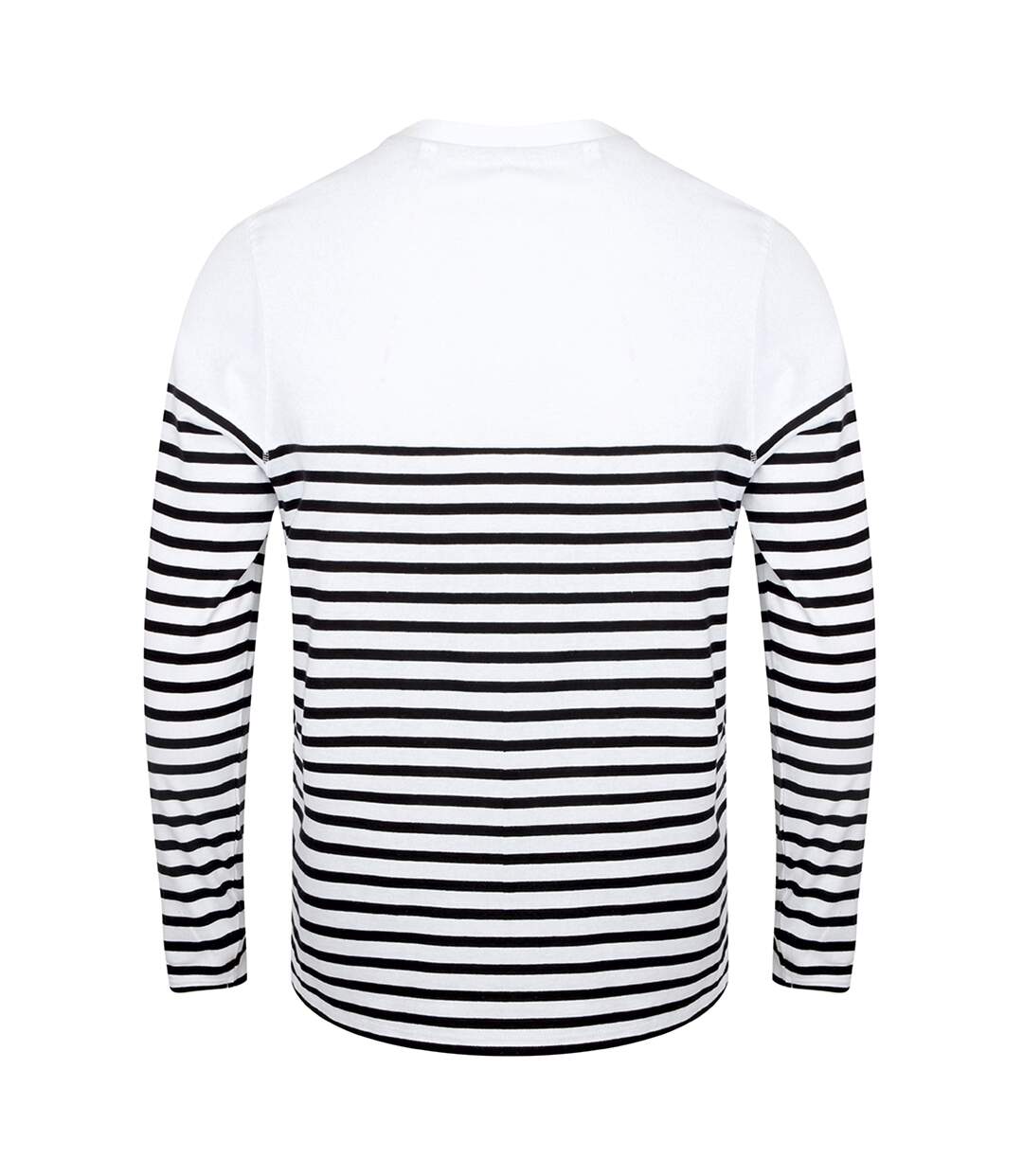 T-shirt breton adulte blanc / bleu marine Front Row