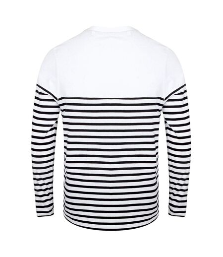 Front Row - T-shirt BRETON - Adulte (Blanc / bleu marine) - UTPC2943