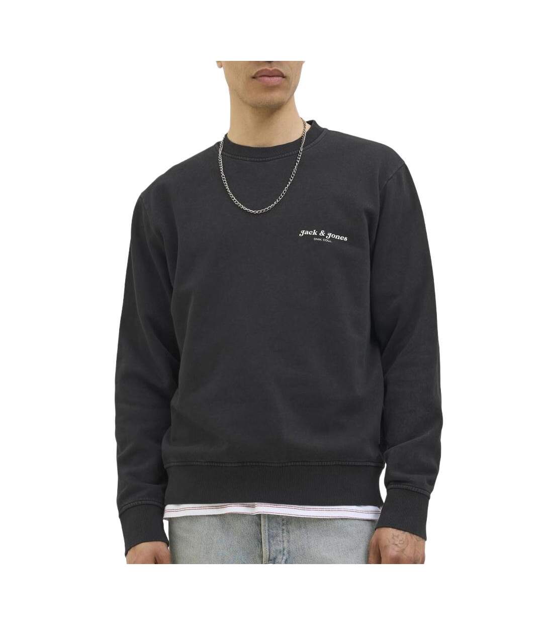 Sweat noir homme jack & jones dover-1