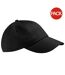 Lot De 2  Casquettes Adulte Noir Beechfield-1