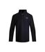 Mens cruiser macaroni quarter zip pullover black Weird Fish