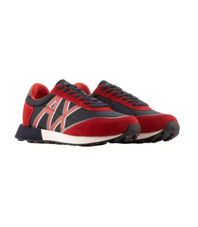 Baskets Homme Bleu Marine Rouge Armani Exchange