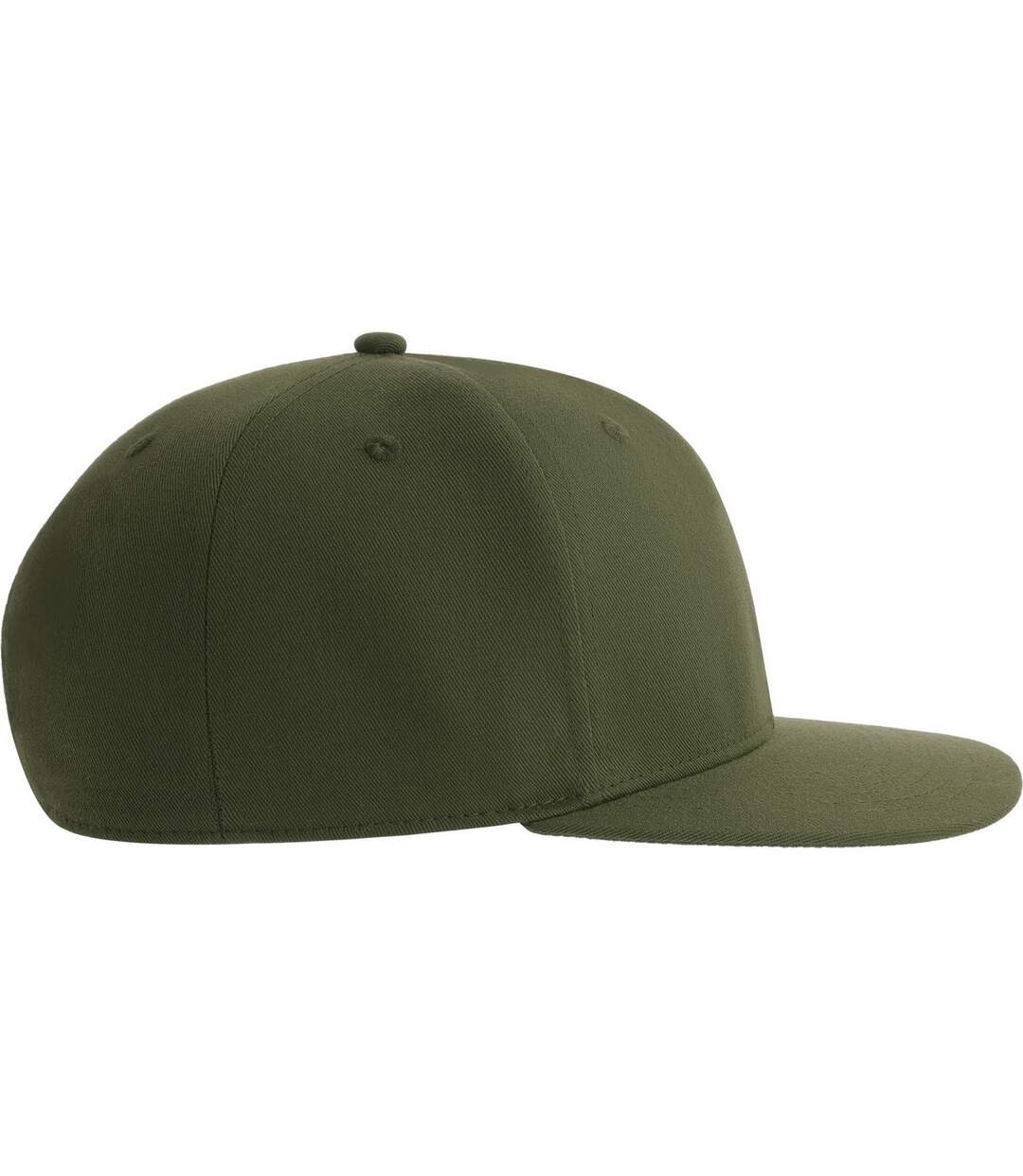 Unisex adult james 6 panel recycled polyester snapback cap olive Atlantis-3