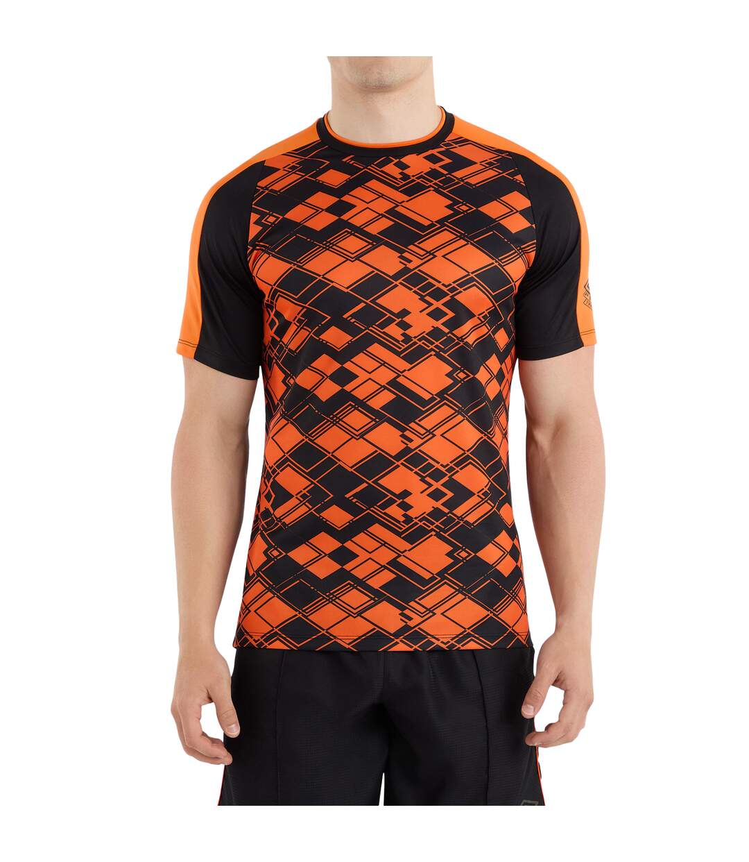 Mens pro graphic training football jersey black/dragon fire Umbro-3