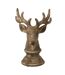 Tête de Cerf en Résine Chalet 39cm Taupe-1