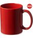 Pack of 2  Santos ceramic mug  9.7 x 8.2 cm red Bullet