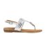 Sandales dawley femme argenté Lunar-3