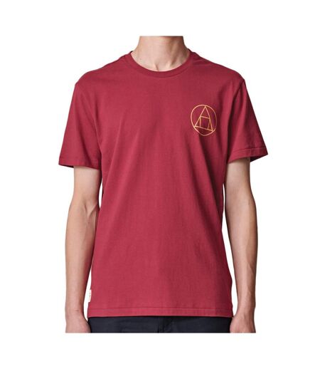 T-shirt Rouge Homme Globe Infinity Stack
