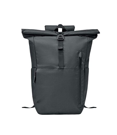 Valley roll top rpet backpack one size black MidOcean