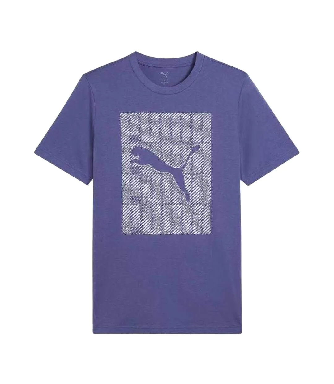 T-shirt À Logo Graphique Pour Hommes Bleu Puma-1