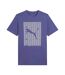 T-shirt À Logo Graphique Pour Hommes Bleu Puma-1