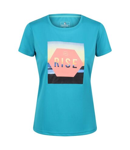 Regatta - T-shirt FINGAL - Femme (Turquoise clair) - UTRG7050