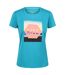 Regatta - T-shirt FINGAL - Femme (Turquoise clair) - UTRG7050