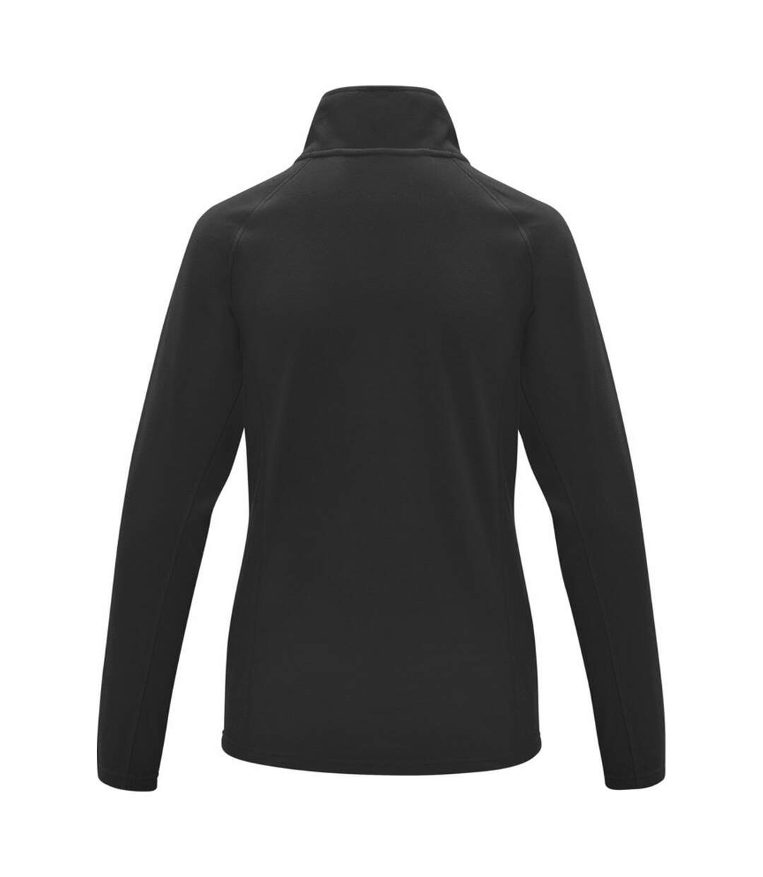 Womens/ladies zelus fleece jacket solid black Elevate Essentials