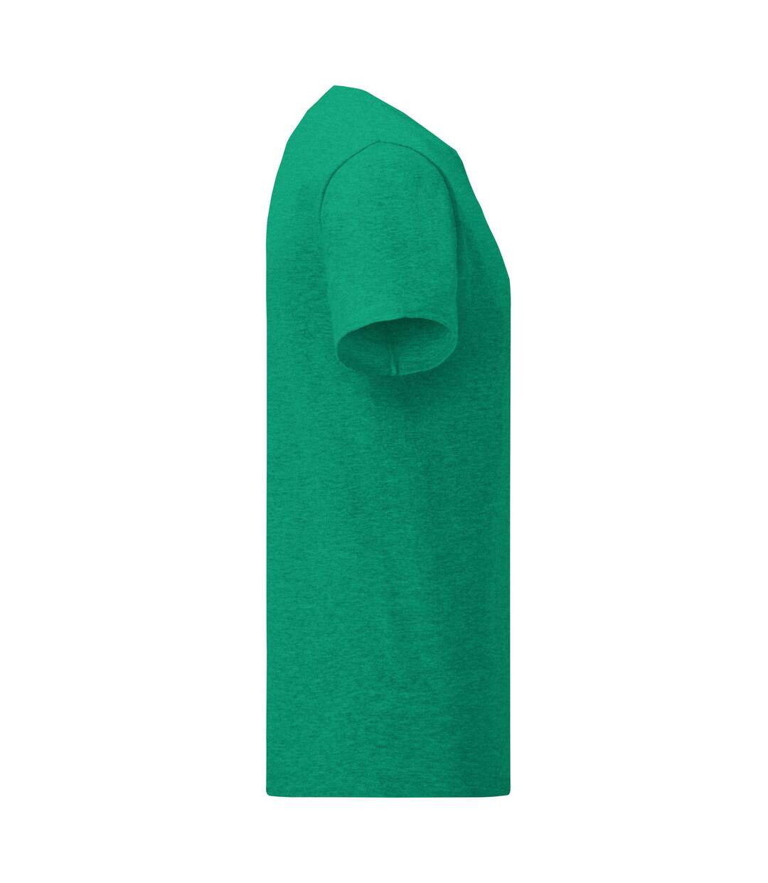 T-shirt Iconic Homme Vert Chiné Fruit Of The Loom-3