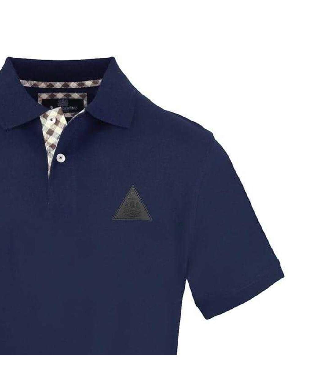 Polo Motif/style Logo Triangulaire Homme Bleu Marine Aquascutum-3