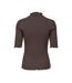 T-Shirt marron foncé femme jdy fransiska-2