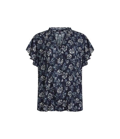 Womens/ladies lucetta lenzing ecovero blouse black iris Weird Fish