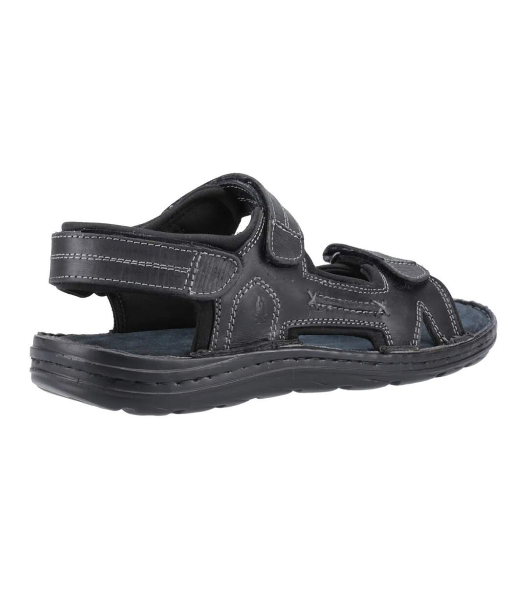 Mens alistair leather sandals black Hush Puppies-2