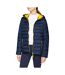 Result Urban Womens/Ladies Snowbird Hooded Jacket (Navy/Yellow) - UTBC3254-1