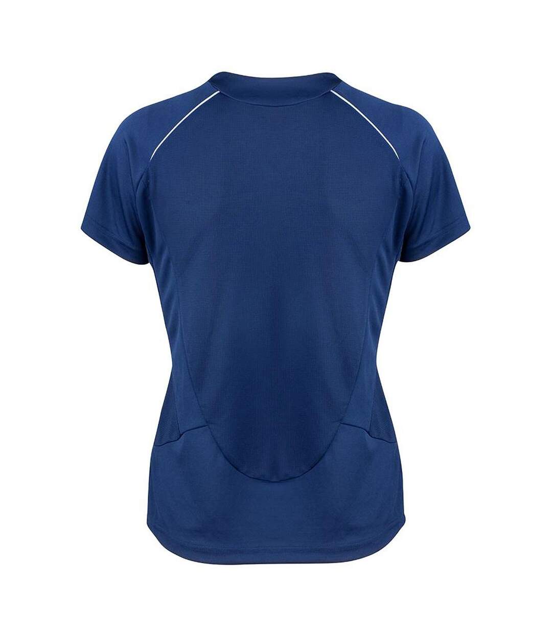 T-shirt Sport À Manches Courtes Homme Bleu Marine Blanc Spiro-2
