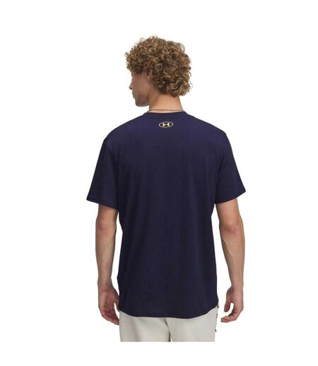 Mens Holiday Heavyweight Regular T-shirt Blue Under Armour