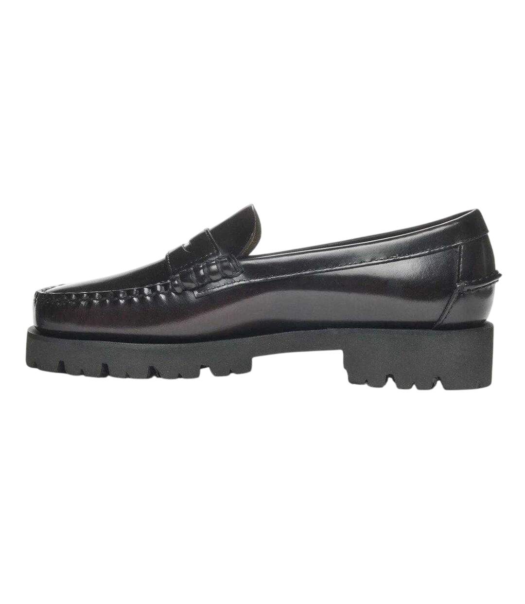 Mocassins Dan Lug Femme Marron Bordeaux Sebago-3