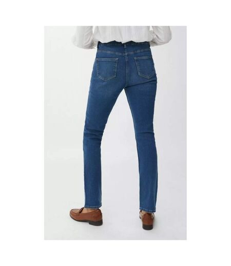 Maine Womens/Ladies 5 Pockets Straight Leg Jeans (Mid Wash) - UTDH5704